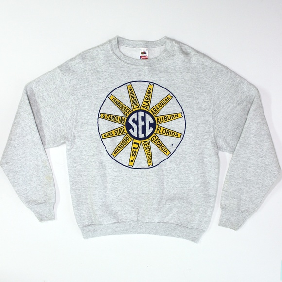 Fruit of the Loom Other - VTG 90s SEC Crew Neck Sweatshirt Made in USA NCAA